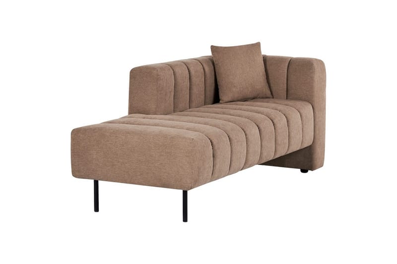 Schäslong Beliani Lannils Brun, Svart, Högervänd Brown||Black Right-faced - Møbler - Sofaer - Modulsofaer - Øvrige moduler til modulsofa