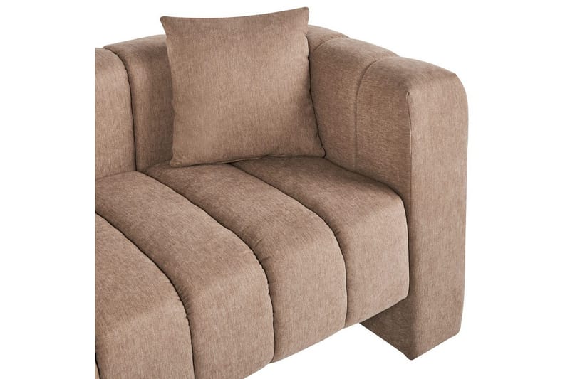 Schäslong Beliani Lannils Brun, Svart, Högervänd Brown||Black Right-faced - Møbler - Sofaer - Modulsofaer - Øvrige moduler til modulsofa