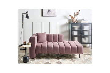 Schäslong Beliani Lannils Brun, Svart, Högervänd NO_BRAND Rose||Black Left-faced - Møbler - Sofaer - Modulsofaer - Øvrige moduler til modulsofa