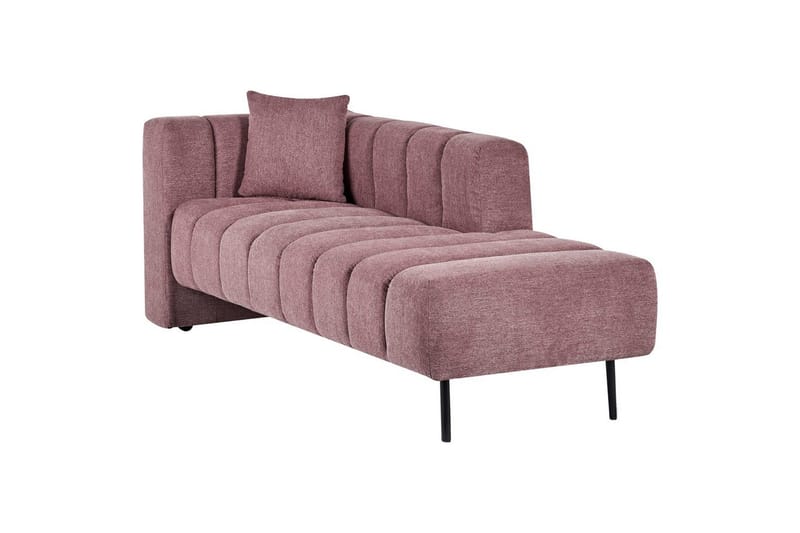 Schäslong Beliani Lannils Brun, Svart, Högervänd NO_BRAND Rose||Black Left-faced - Møbler - Sofaer - Modulsofaer - Øvrige moduler til modulsofa