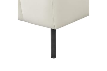 Schäslong Beliani Lannils Brun, Svart, Högervänd NO_BRAND White||Black Left-faced - Møbler - Sofaer - Modulsofaer - Øvrige moduler til modulsofa