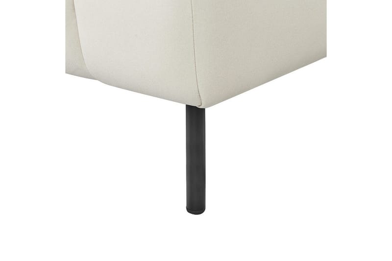 Schäslong Beliani Lannils Brun, Svart, Högervänd NO_BRAND White||Black Left-faced - Møbler - Sofaer - Modulsofaer - Øvrige moduler til modulsofa