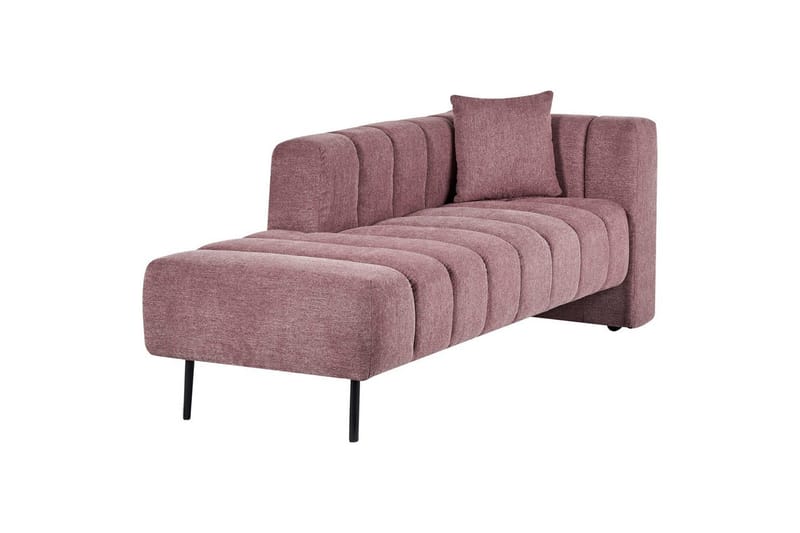 Schäslong Beliani Lannils Brun, Svart, Högervänd Pink Right-faced - Rosa - Møbler - Sofaer - Modulsofaer - Øvrige moduler til modulsofa