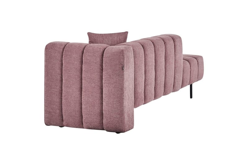 Schäslong Beliani Lannils Brun, Svart, Högervänd Pink Right-faced - Rosa - Møbler - Sofaer - Modulsofaer - Øvrige moduler til modulsofa