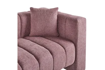 Schäslong Beliani Lannils Brun, Svart, Högervänd Pink Right-faced - Rosa - Møbler - Sofaer - Modulsofaer - Øvrige moduler til modulsofa