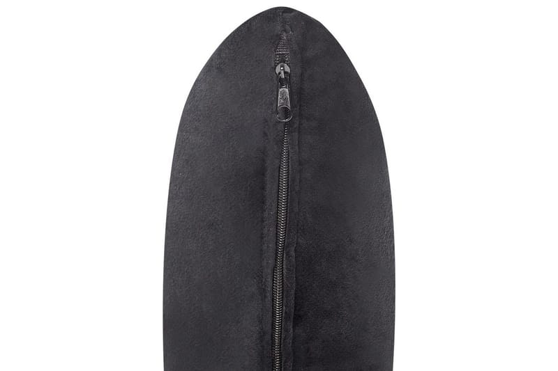 Schäslong Beliani Lattes Grå, mörkt trä, Högervänd Black||Dark colored wood Right-faced - Møbler - Sofaer - Fløyelssofaer