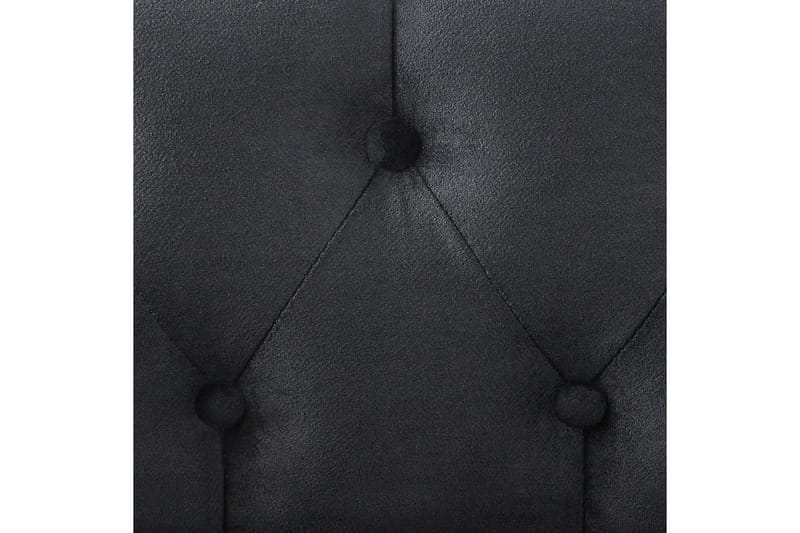 Schäslong Beliani Lattes Grå, mörkt trä, Högervänd Black||Dark colored wood Right-faced - Møbler - Sofaer - Fløyelssofaer