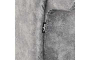 Schäslong Beliani Lattes Grå, mörkt trä, Högervänd Grey Right-faced - Grå - Møbler - Sofaer - Fløyelssofaer