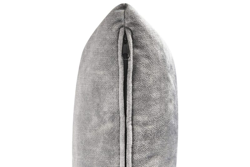 Schäslong Beliani Lattes Grå, mörkt trä, Högervänd Grey Right-faced - Grå - Møbler - Sofaer - Fløyelssofaer