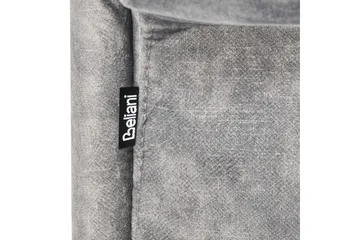 Schäslong Beliani Lattes Grå, mörkt trä, Högervänd Grey Right-faced - Grå - Møbler - Sofaer - Fløyelssofaer