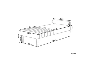 Schäslong Beliani Mauriac Beige Green - Møbler - Sofaer - Modulsofaer - Øvrige moduler til modulsofa