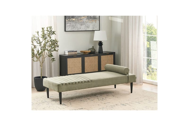 Schäslong Beliani Mauriac Beige Green - Møbler - Sofaer - Modulsofaer - Øvrige moduler til modulsofa