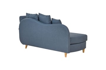 Schäslong Beliani Meri blue||Light colored wood - Møbler - Sofaer - Modulsofaer - Øvrige moduler til modulsofa