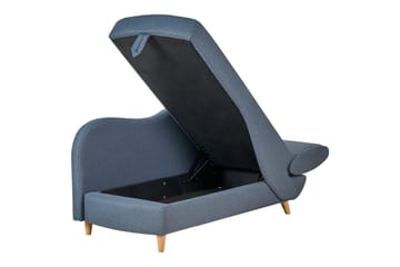 Schäslong Beliani Meri blue||Light colored wood - Møbler - Sofaer - Modulsofaer - Øvrige moduler til modulsofa