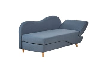 Schäslong Beliani Meri blue||Light colored wood - Møbler - Sofaer - Modulsofaer - Øvrige moduler til modulsofa