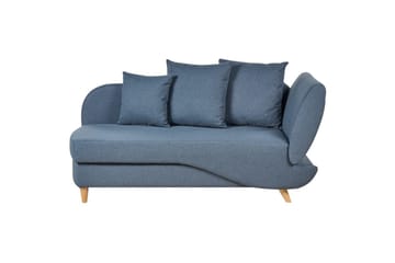 Schäslong Beliani Meri blue||Light colored wood - Møbler - Sofaer - Modulsofaer - Øvrige moduler til modulsofa