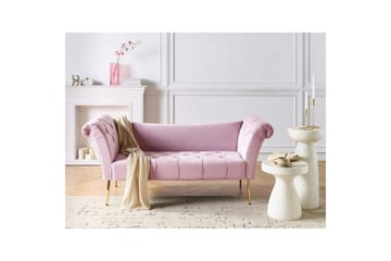 Schäslong Beliani Nantilly NO_BRAND Violet - Møbler - Sofaer - Fløyelssofaer