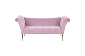 Schäslong Beliani Nantilly NO_BRAND Violet - Møbler - Sofaer - Fløyelssofaer