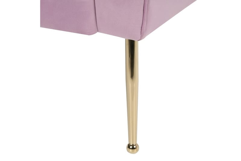 Schäslong Beliani Nantilly NO_BRAND Violet - Møbler - Sofaer - Fløyelssofaer