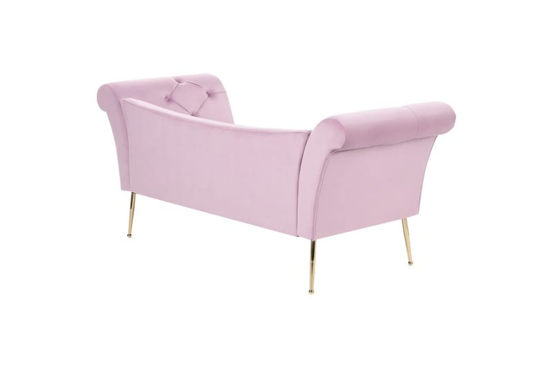 Schäslong Beliani Nantilly NO_BRAND Violet - Møbler - Sofaer - Fløyelssofaer