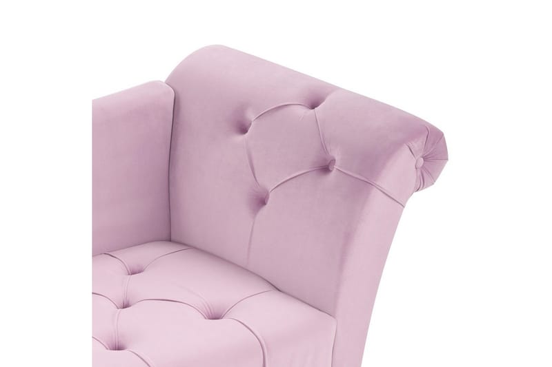 Schäslong Beliani Nantilly NO_BRAND Violet - Møbler - Sofaer - Fløyelssofaer