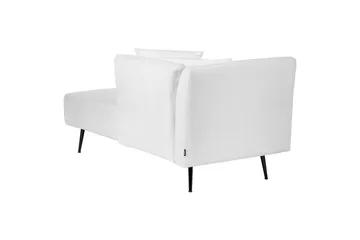 Schäslong Beliani Riom Grön, Svart, Högervänd NO_BRAND White||Black Left-faced - Møbler - Sofaer - Modulsofaer - Øvrige moduler til modulsofa