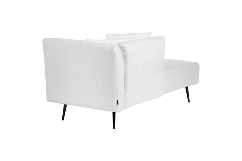 Schäslong Beliani Riom Grön, Svart, Högervänd NO_BRAND White||Black Right-faced - Møbler - Sofaer - Modulsofaer - Øvrige moduler til modulsofa
