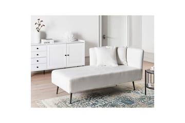 Schäslong Beliani Riom Grön, Svart, Högervänd NO_BRAND White||Black Right-faced - Møbler - Sofaer - Modulsofaer - Øvrige moduler til modulsofa
