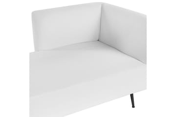 Schäslong Beliani Riom Grön, Svart, Högervänd NO_BRAND White||Black Right-faced - Møbler - Sofaer - Modulsofaer - Øvrige moduler til modulsofa