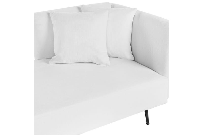 Schäslong Beliani Riom Grön, Svart, Högervänd NO_BRAND White||Black Right-faced - Møbler - Sofaer - Modulsofaer - Øvrige moduler til modulsofa