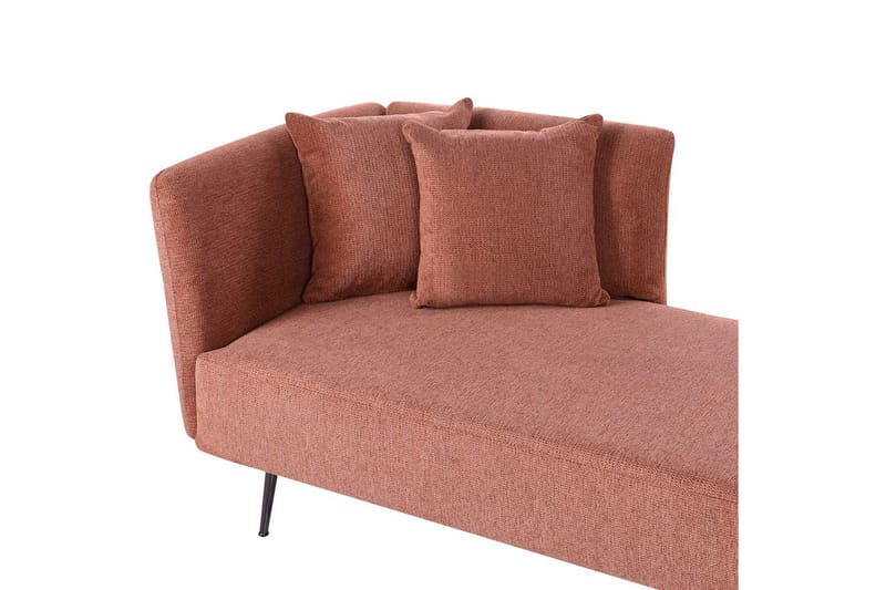 Schäslong Beliani Riom Grön, Svart, Högervänd Red Left-faced - Rød - Møbler - Sofaer - Modulsofaer - Øvrige moduler til modulsofa