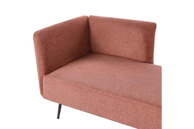 Schäslong Beliani Riom Grön, Svart, Högervänd Red Left-faced - Rød - Møbler - Sofaer - Modulsofaer - Øvrige moduler til modulsofa