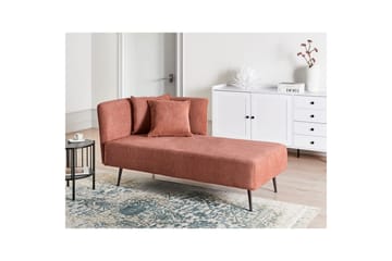 Schäslong Beliani Riom Grön, Svart, Högervänd Red Left-faced - Rød - Møbler - Sofaer - Modulsofaer - Øvrige moduler til modulsofa