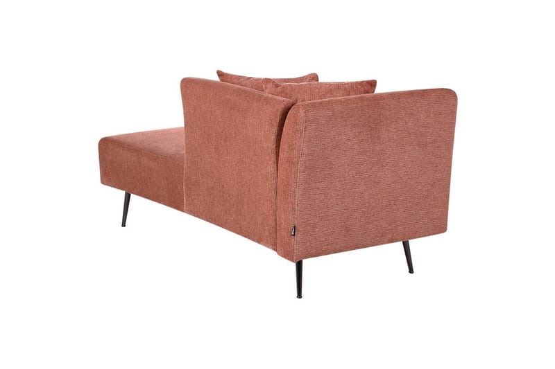 Schäslong Beliani Riom Grön, Svart, Högervänd Red Left-faced - Rød - Møbler - Sofaer - Modulsofaer - Øvrige moduler til modulsofa