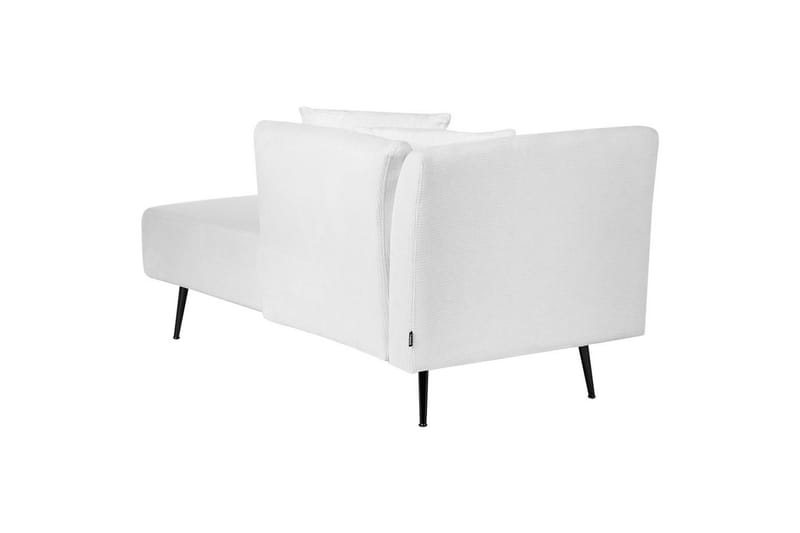 Schäslong Beliani Riom Grön, Svart, Högervänd White||Black Left-faced - Møbler - Sofaer - Modulsofaer - Øvrige moduler til modulsofa