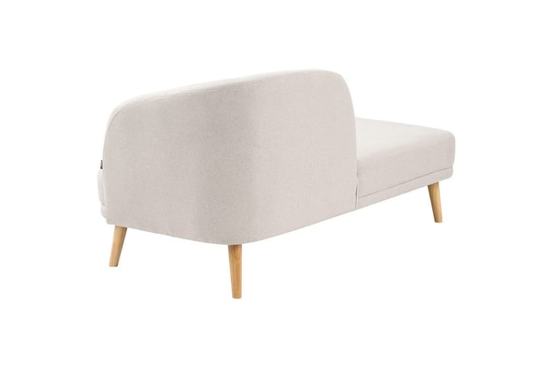 Schäslong Beliani Tanlay Beige, ljust trä, Högervänd Beige||Light colored wood Right-faced - Møbler - Sofaer - Modulsofaer - Øvrige moduler til modulsofa