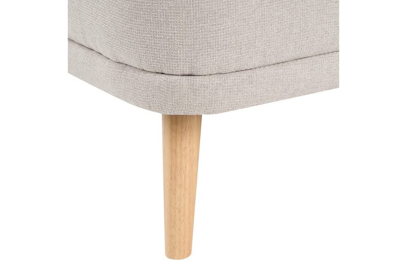 Schäslong Beliani Tanlay Beige, ljust trä, Högervänd Beige||Light colored wood Right-faced - Møbler - Sofaer - Modulsofaer - Øvrige moduler til modulsofa