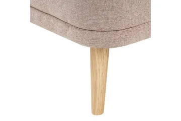 Schäslong Beliani Tanlay Beige, ljust trä, Högervänd Brown||Light colored wood Right-faced - Møbler - Sofaer - Modulsofaer - Øvrige moduler til modulsofa