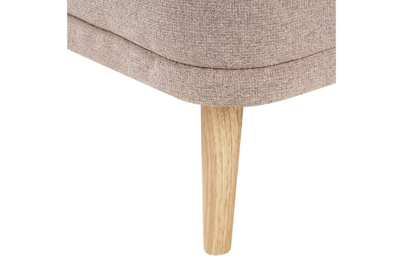 Schäslong Beliani Tanlay Beige, ljust trä, Högervänd Brown||Light colored wood Right-faced - Møbler - Sofaer - Modulsofaer - Øvrige moduler til modulsofa