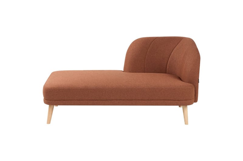 Schäslong Beliani Tanlay Beige, ljust trä, Högervänd Light brown||Light colored wood Right-faced - Møbler - Sofaer - Modulsofaer - Øvrige moduler til modulsofa