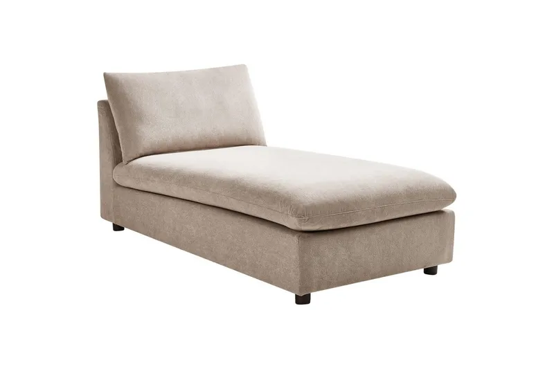 Schäslong Beliani Vizille Beige Beige