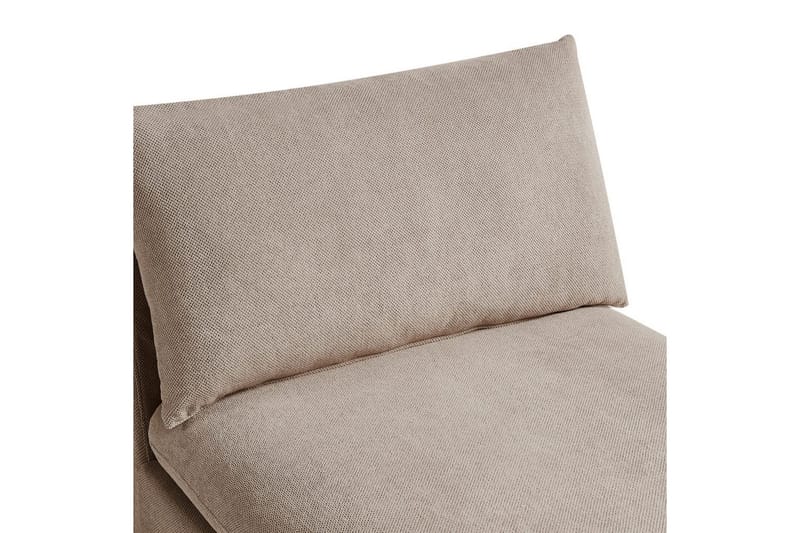 Schäslong Beliani Vizille Beige Beige - Møbler - Sofaer - Modulsofaer - Øvrige moduler til modulsofa