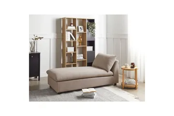 Schäslong Beliani Vizille Beige Beige - Møbler - Sofaer - Modulsofaer - Øvrige moduler til modulsofa