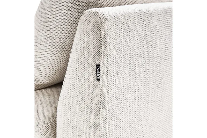 Schäslong Beliani Vizille Beige White - Hvit - Møbler - Sofaer - Modulsofaer - Øvrige moduler til modulsofa