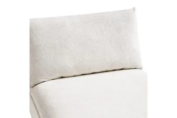 Schäslong Beliani Vizille Beige White - Hvit - Møbler - Sofaer - Modulsofaer - Øvrige moduler til modulsofa