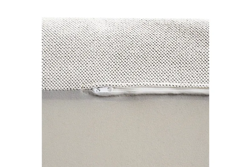 Schäslong Beliani Vizille Beige White - Hvit - Møbler - Sofaer - Modulsofaer - Øvrige moduler til modulsofa