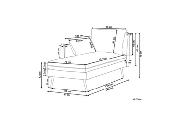 Schäslong Beliani Yerres Högervänd Right-faced - Møbler - Sofaer - Modulsofaer - Øvrige moduler til modulsofa