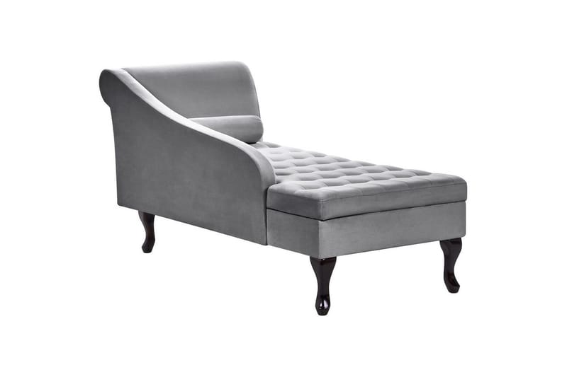 Schäslong Beliani Pessac Beige, svart, Högervänd Light grey||Black Right-faced - Møbler - Sofaer - Modulsofaer - Øvrige moduler til modulsofa