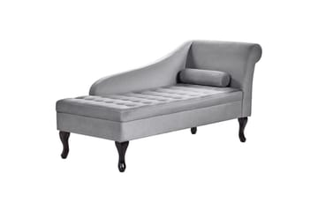 Schäslong Beliani Pessac Beige, svart, Högervänd Light grey||Black Right-faced - Møbler - Sofaer - Modulsofaer - Øvrige moduler til modulsofa