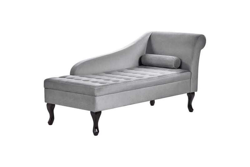 Schäslong Beliani Pessac Beige, svart, Högervänd Light grey||Black Right-faced - Møbler - Sofaer - Modulsofaer - Øvrige moduler til modulsofa